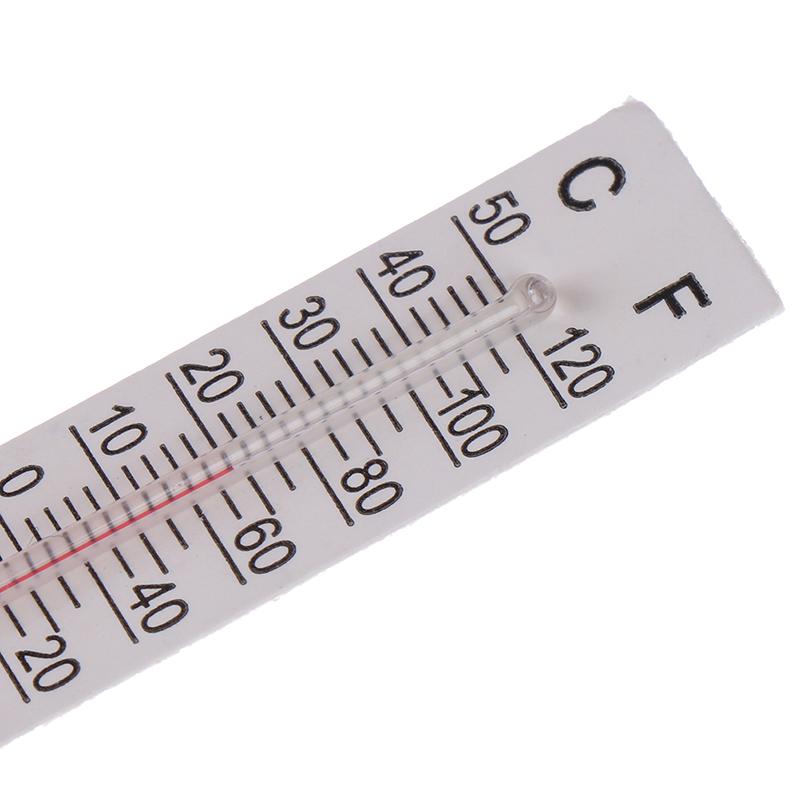 10 Pcs 5Cmx1.1Cm Miniature Paper Cardboard Thermometer Indoor -20-50 Celsius