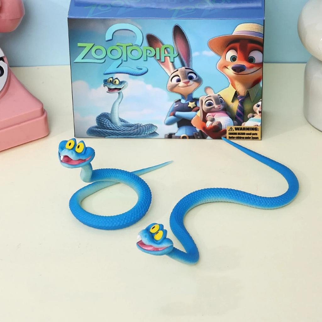 Zootopia 2 Snake Gary Figure Model Statues Handmade Full Body Joint Movement Fashionable Children's Collection Gift Toys