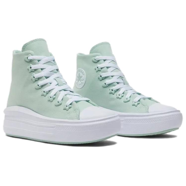 Converse Chuck Taylor All Star Move Platform High Charms женские кроссовки зеленые липкие-алоэ белые A08100C