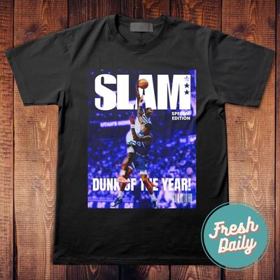 Неофициальная футболка SLAM с Энтони Эдвардсом Wolves Унисекс