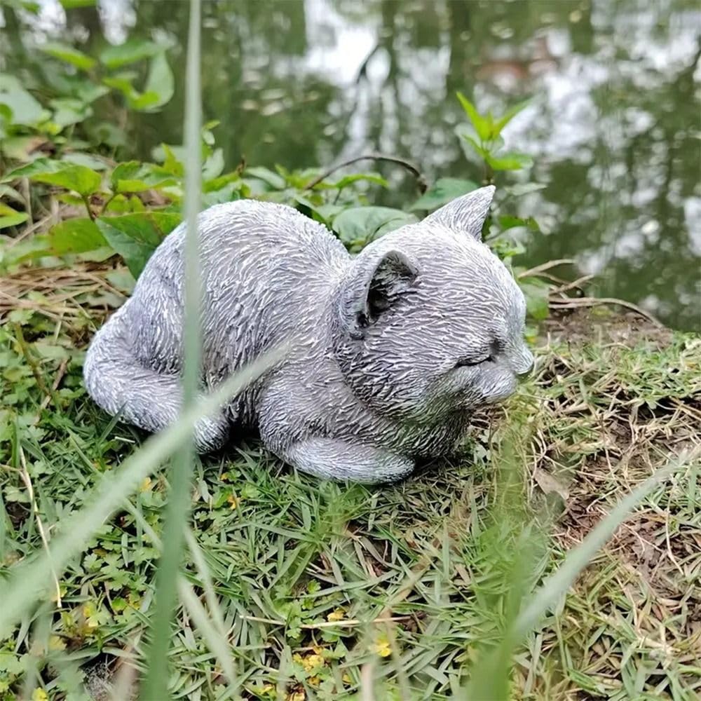 Креативная полимерная статуэтка кошки, уличный декор для двора, домашний декор, настольное украшение