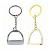 Equestrian Horse Stirrup Keychain Cute Animal Themed Decor Accessory 1Pcs Lightweight for Backpack Pendant Daily Use