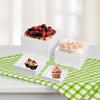 4 Pieces Buffet Riser Cube Display Nesting White Acrylic Dessert Table Set for Cupcake