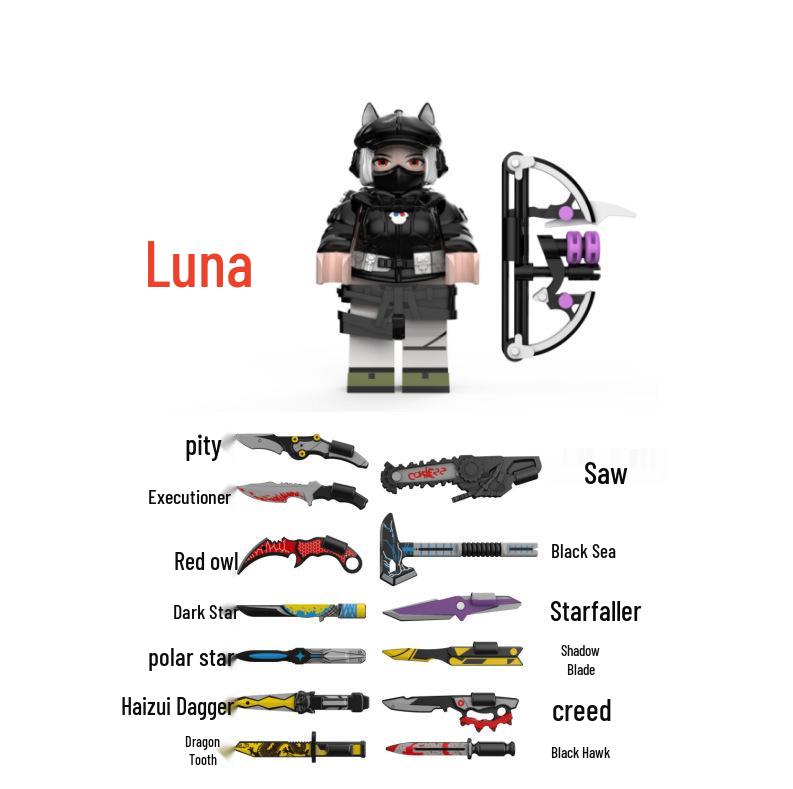 Строительные блоки Delta: Игровой набор «Сборка оружия ближнего боя Стража Линсяо»
