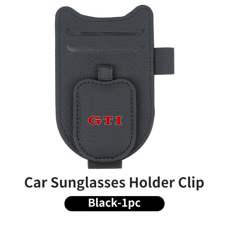 Car Sunglasses Holder Leather Sun Visor Glasses Clip Key For Volkswagen VW Polo Golf 6 7 8 Jetta Passat Tiguan Touran T-ROC GTI zl6