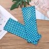 Mermaid Costume Fish Scale Pattern Printed Fingerless Long Gloves Arm Sleeves Adult Halloween Dance Club Party Cosplay Accessory