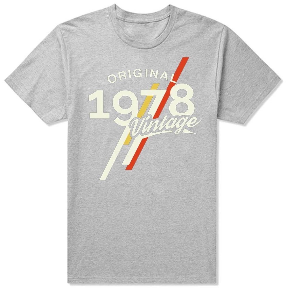 Original Vintage 1978 Retro Est 1978 Edition T Shirts Summer Graphic Cotton Streetwear Short Sleeve Birthday Gifts T-shirt