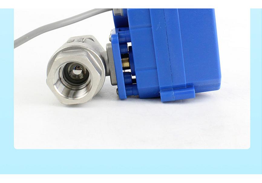 YMER Stainless Steel Mini Electric Ball Valve, 220V/24V/12V, 3-Wire Single/Double Control, Two-Way Water Valve