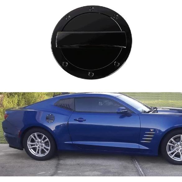 Крышка бензобака MICROCK Крышка лючка бензобака Для Chevrolet Camaro 2016 2017 2018 2024, Глянцевый черный