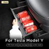 Ящик для хранения под сиденьем для Tesla Model Y Juniper 2026 Органайзеры для центральной консоли Контейнеры Сумка для заднего сиденья Поддон для мусора Аксессуары