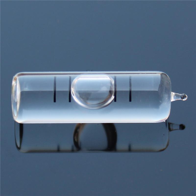 Полный размер Высокоточный длинный стеклянный горизонтальный пузырьковый трубчатый спиртовой уровень Зеленый жидкостный уровень с диаметром пузырька 7 мм