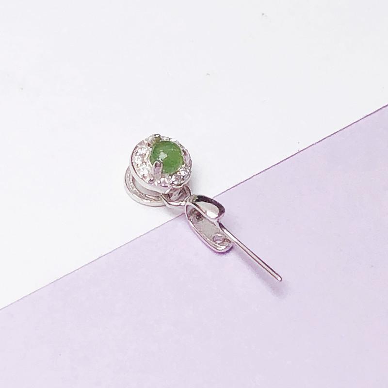 Пряжка из стерлингового серебра S925 для ожерелья Jade Buddha/Guanyin Pixiu