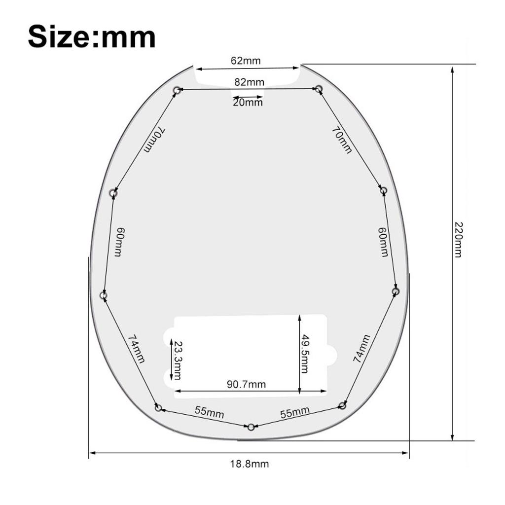 Bass Pickguard 9 Hole Accessory Protection Replacements PVC Bass Guitar Pickguard