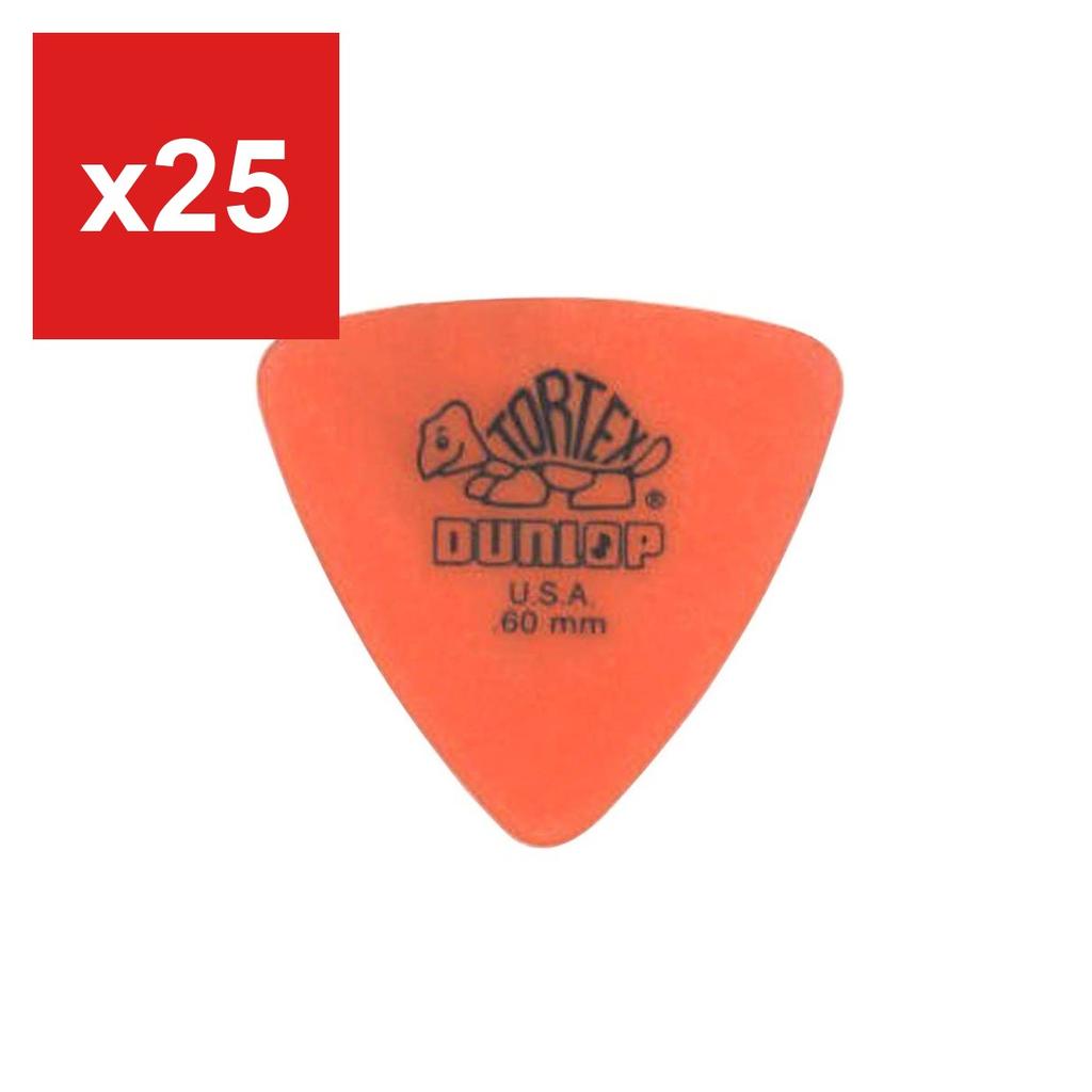 Медиаторы для гитары, JIM DUNLOP, Tortex Треугольник Оранжевый, Упаковка 12 шт.