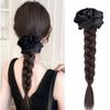 Scrunchie Satin Hair Bands Ponytail Korean Style Twist Braid Wig Pony Tail Hairpiece  for Women