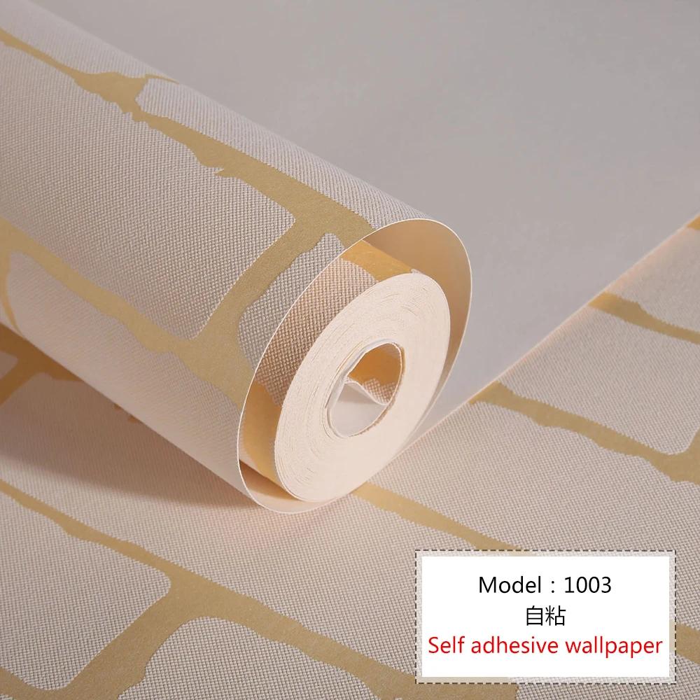 Self Adhesive Wallpaper Cafe Clothing Store Restaurant Brick Pattern Wallpaper 3D Retro Brick Culture Stone Pattern Wallpapers