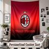 Wall Hanging Tapestry With Custom Name & Text, AC Milan Decorative Tapestry For Bedroom