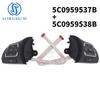 SORGHUM Car Steering Wheel and Multimedia Button Multifunction Switch For Volkswagen Golf MK6 Tiguan Jetta 5C0959537B 5C0959538B