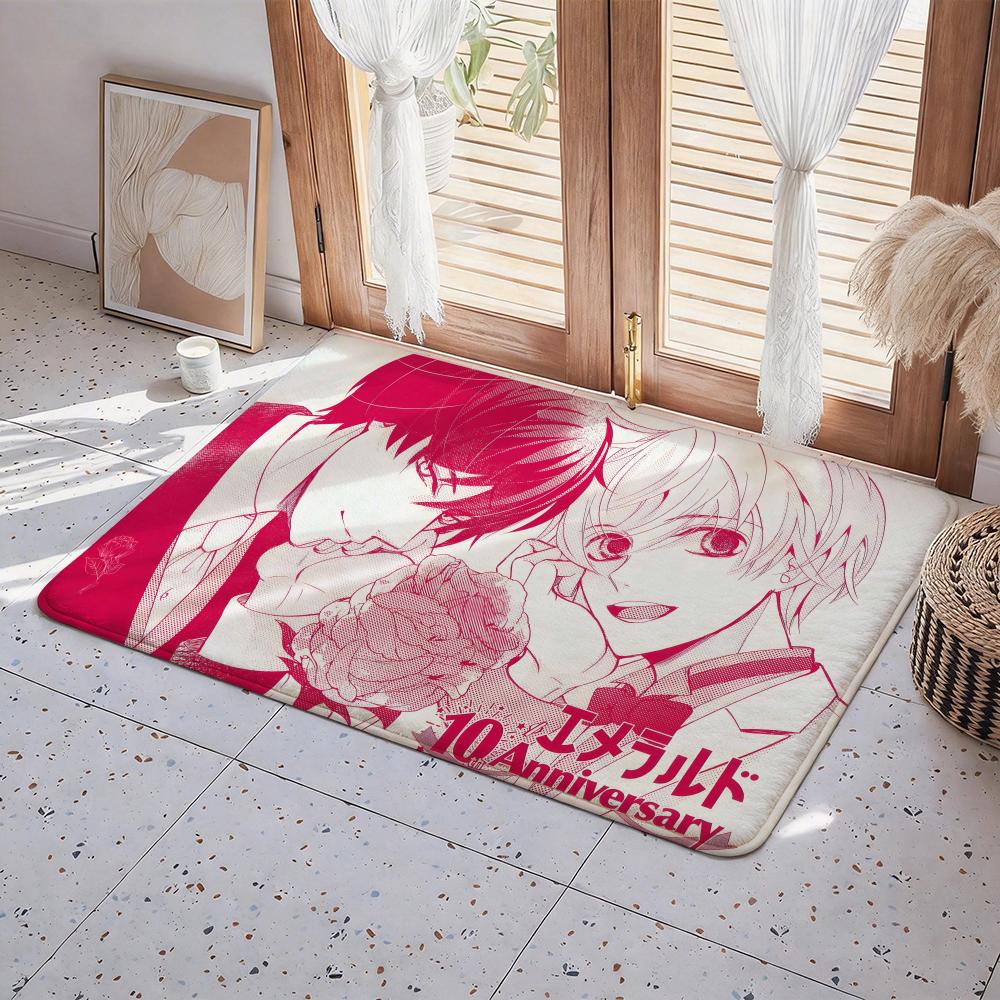 Anime S Sekai ichi Hatsukoi Floor Mat Eco Flannel Doormat Non Slip Odorless Indoor Floor Rug Soft Short Plush Home Mat