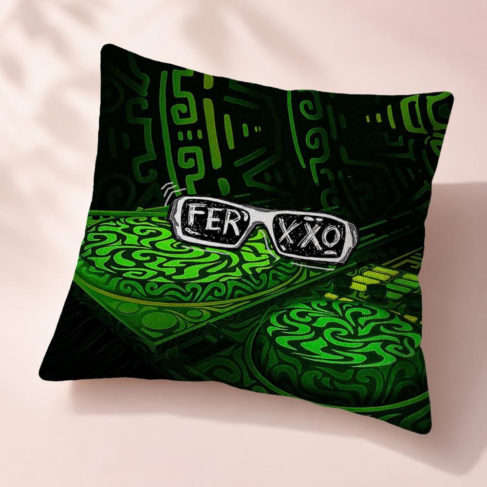 Celebrity Feid Cushion Cover Premium Reversible Pillow Cover in Dual Comfort Decor for Home Car