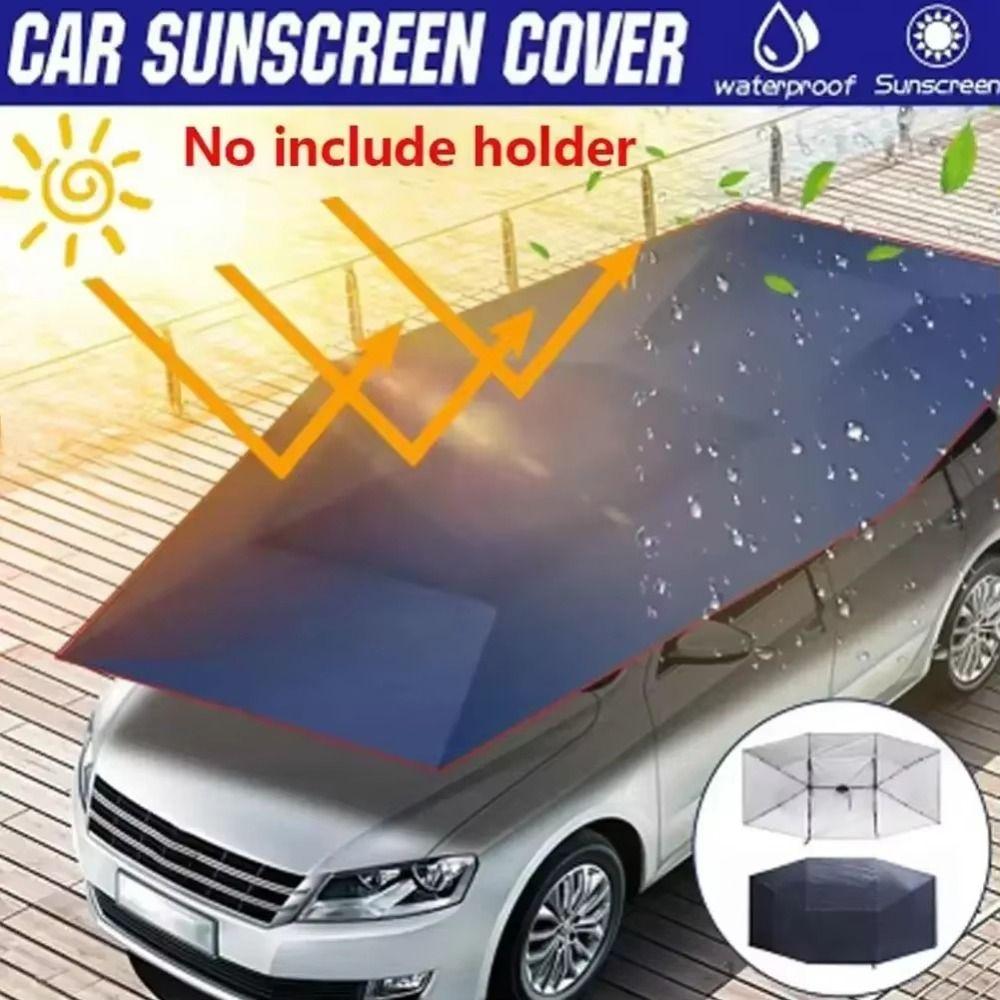 Cloth Material Auto Retractable Car Cover UV Protection Portable Sunshade Outdoor Camping