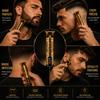 Becker - Dragon Gold - Беспроводная машинка для стрижки волос и бороды для мужчин С золотым светодиодным экраном