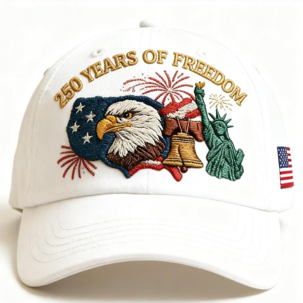 Us 250th Anniversary Cap Versatile Flag Embroidery Hat Statue Of Liberty Hat Retro Patriotic Baseball Cap For Casual Outings