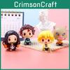Cartoon Fun Style Demon Slayer Tanjiro And Nezuko Pvc Models Ideal For Display Office
