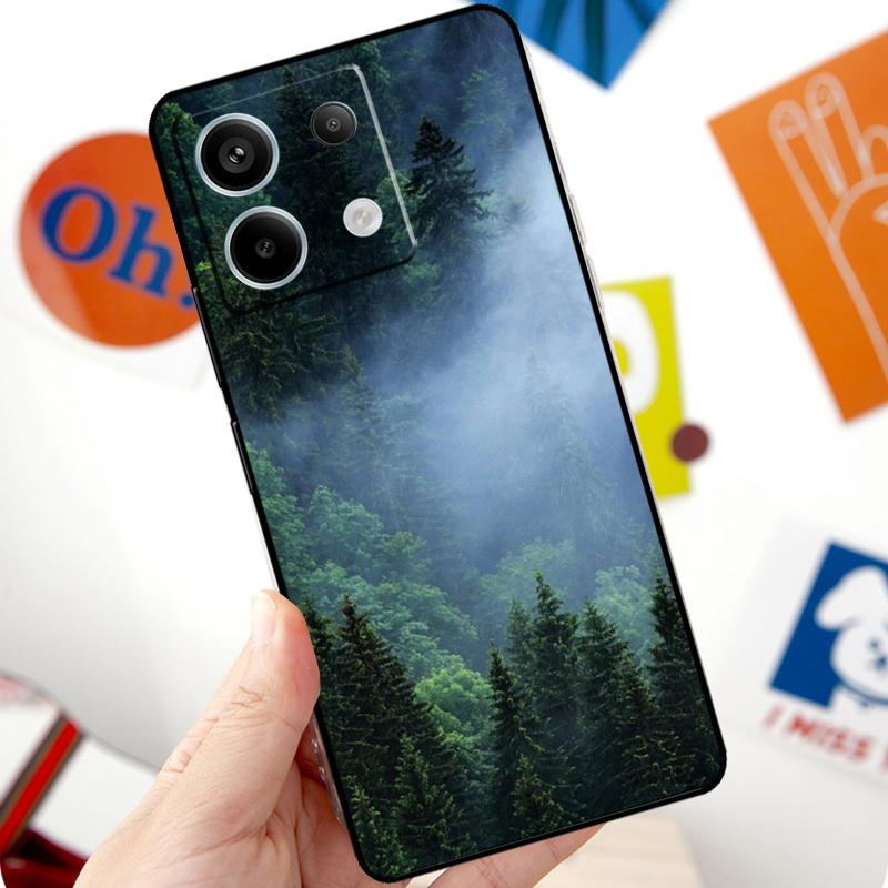 Чехол с узором «Лес и Облака» для Xiaomi Redmi Note 11 10 12 13 14 Pro 10S 11S 12S Чехол для Redmi 15 10C 13C 12C 14C
