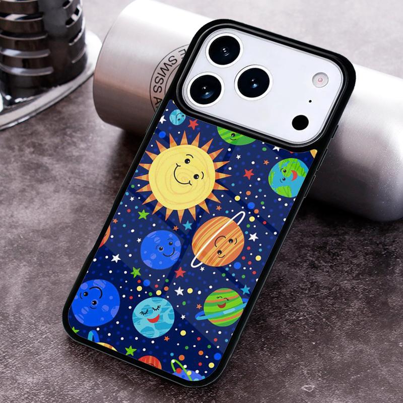 Solar System Planet Constellations Phone Case For iPhone 17,16e,15,14,13,12,11,Mini,Pro,MAX soft Silicone Cover