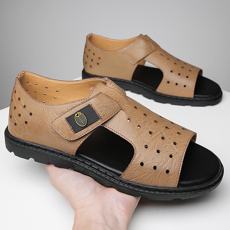 Модный новый дизайн мужские полушлепанцы лоферы с ремешком-монком ручной работы мужские повседневные кожаные балетки универсальные мюли мокасины дышащие сандалии
