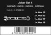 Wera 05073290001 6000 Joker Комбинированный ключ с трещоткой, набор из 4 шт. (Спецификация блистера)
