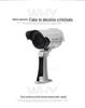 Solar-Powered Dummy Surveillance Camera