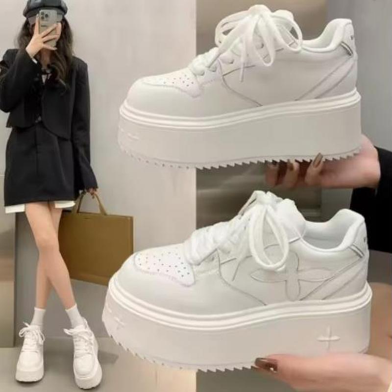Женские кроссовки Весна Осень Модные Повседневные Туфли на Толстой Подошве Удобная Платформа Женщины