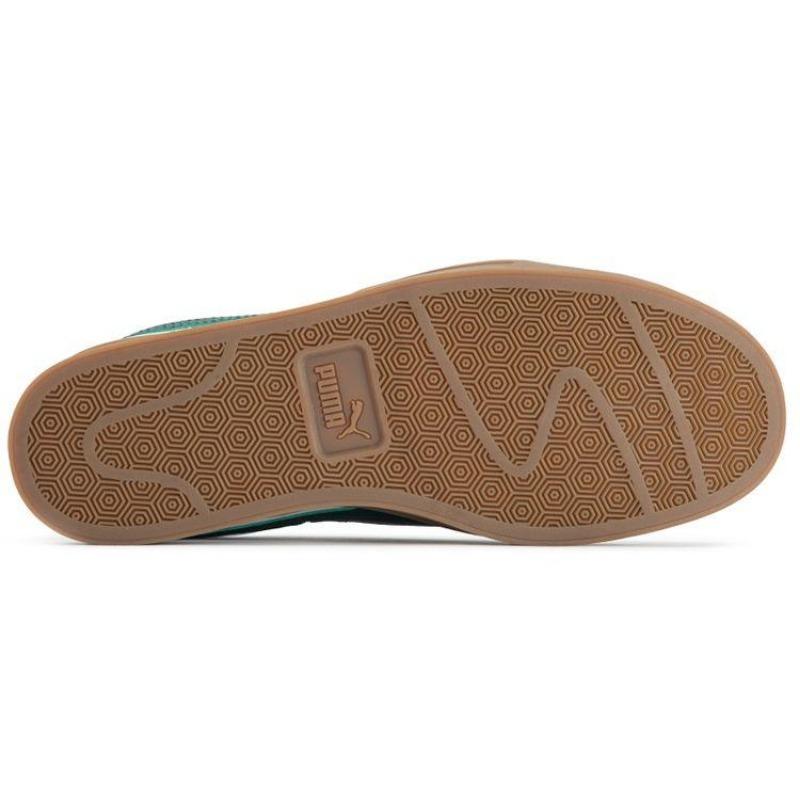 PUMA Smash Vulc V3 Lo Unisex Light Leather Skate Shoes White Green 380752-11