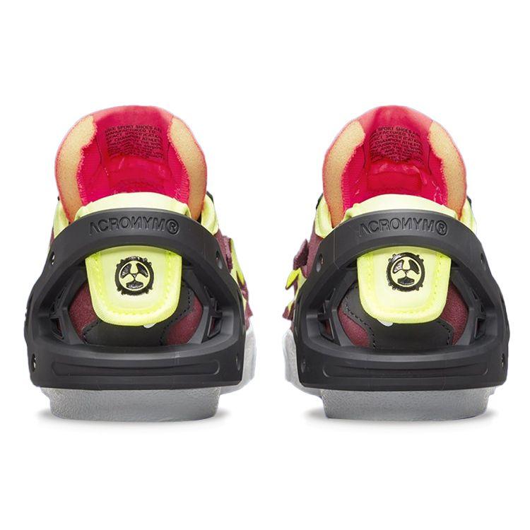 Мужские кроссовки Acronym x Nike Blazer Low Night Maroon Unisex Red Lemon-Venom Black DN2067-600