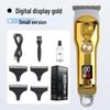 Men's Portable Electric Hair Clippers with Digital Display for Carving and Bald Styles