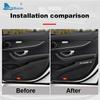 Leather Carbon Fiber Style Car Door Sticker Anti Dirty Anti Kick Pad For Mercedes Benz W213 W205 GLC X253 Protection Accessories