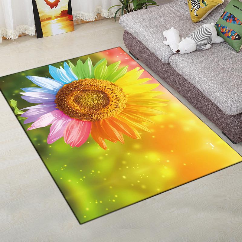 Living Room Carpet Bedroom Bedside Carpet Simple Floor Mat Foot Mat and Machine Washable Entrance Mat