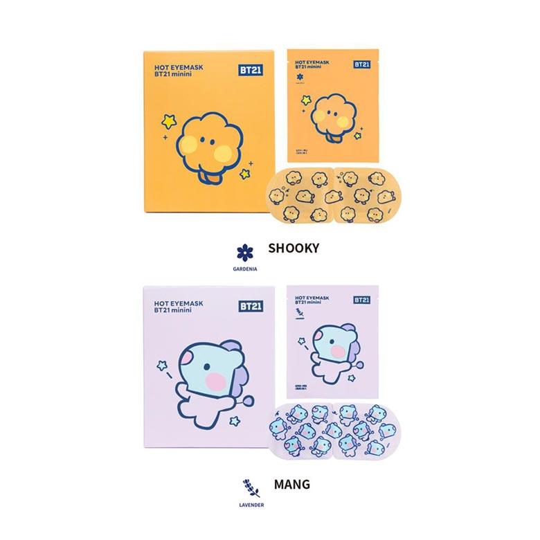 BT21 Маска для глаз Minini Hot Eye, 5 шт.*2 коробки