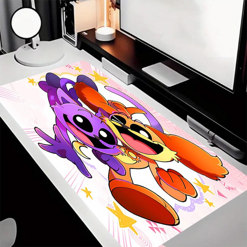Smiling Critters1 Theme Premium Non-slip Mouse Pad with Stitched Edges,Durable Rubber Material,for Desktop & Gaming Great Gifts