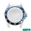 For Seiko SNP055J1 Series Watch Case Stainless Steel Case Modified Ceramic Ring Scale Ring Outer Bezel Shell Accessories
