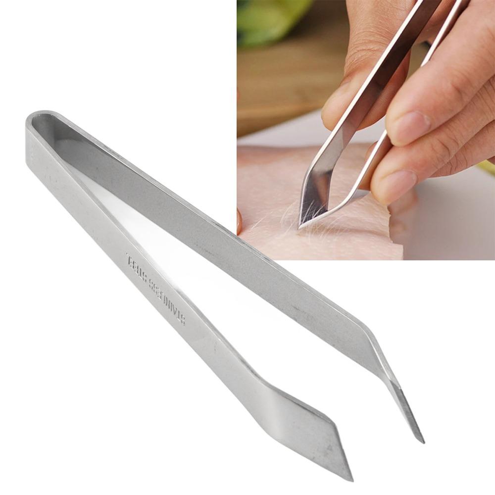 Stainless Steel Fish Bone Remover Silver Fish Bone Puller Versatile Fish Bone Tweezer Kitchen Use