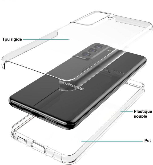 Coque pour Samsung Galaxy S23 FE - Housse Etui 360 Intégrale Transparent 2 Parties Avant Arrière Emboitable Phonillico®