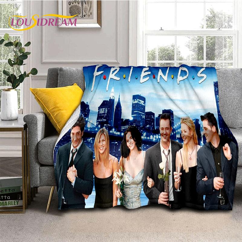 Классическое одеяло из сериала «Друзья» Central Perk, Мягкое плед-покрывало для дома, спальни, кровати, дивана, пикника, путешествий, офиса, Подарок для ребенка