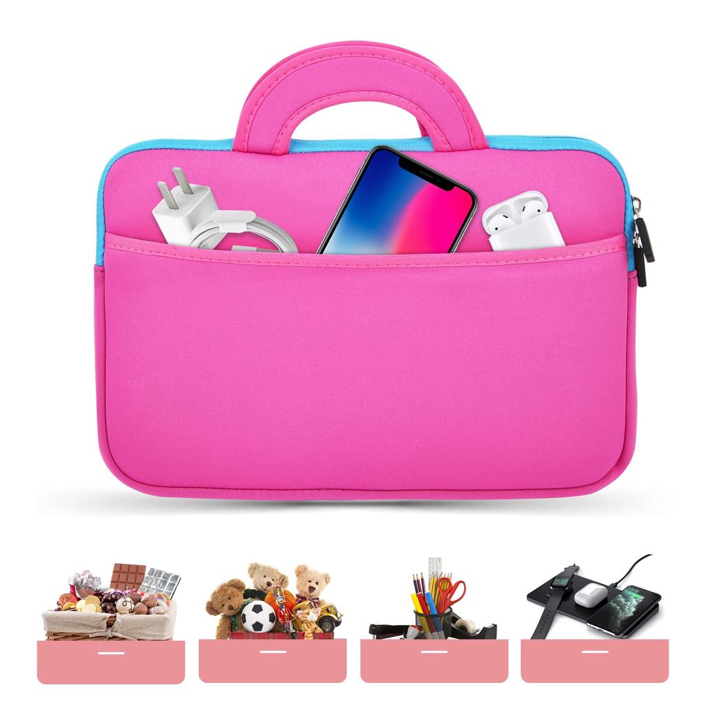 Tablet Case for Elementary School Fits Inch Chromebook Peripheral Compatible with iPad 2022 iPad Air iPad iPad Pro Fire HD and Surface Pink Students,