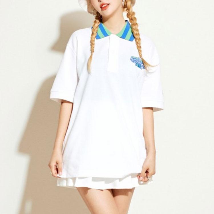 Новые поло MLB Los Angeles Dodgers Унисекс Белые 3APQB0724-07IVS