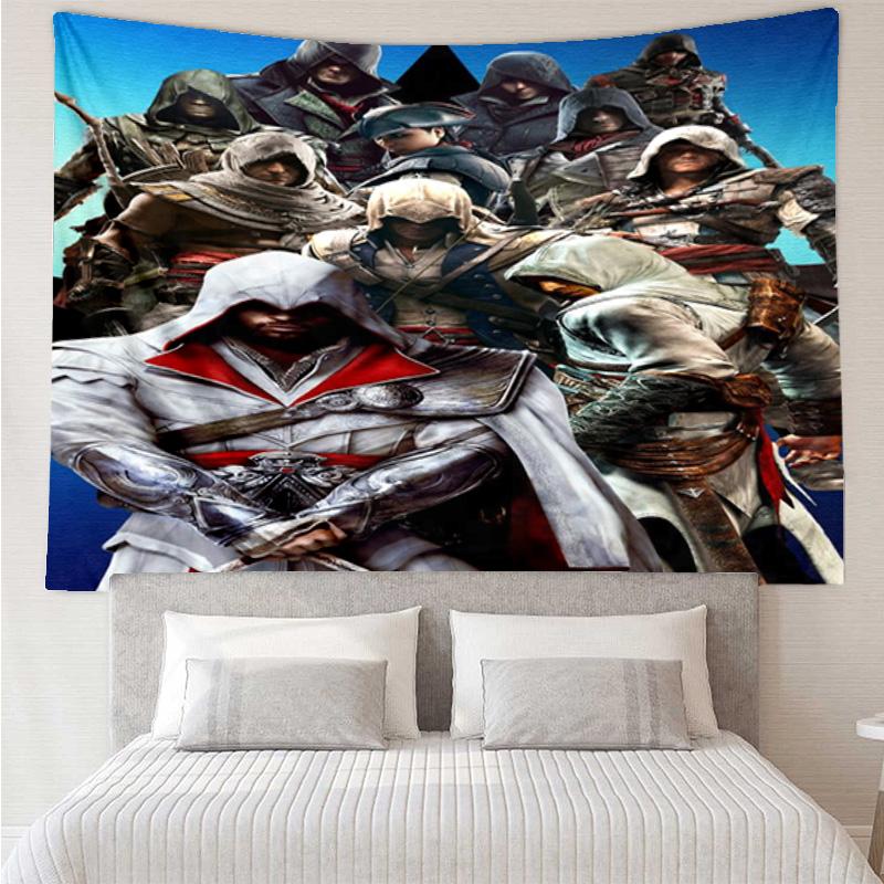 Assass Warrior Tapestry Hanging for Bedroom,Livingroom, Playroom,Decor Art Room Wall Tapestry Holiday and Birthday Gifts
