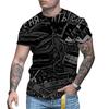 Летний топ с круглым вырезом и 3D-принтом, модные повседневные футболки с короткими рукавами для мужчин