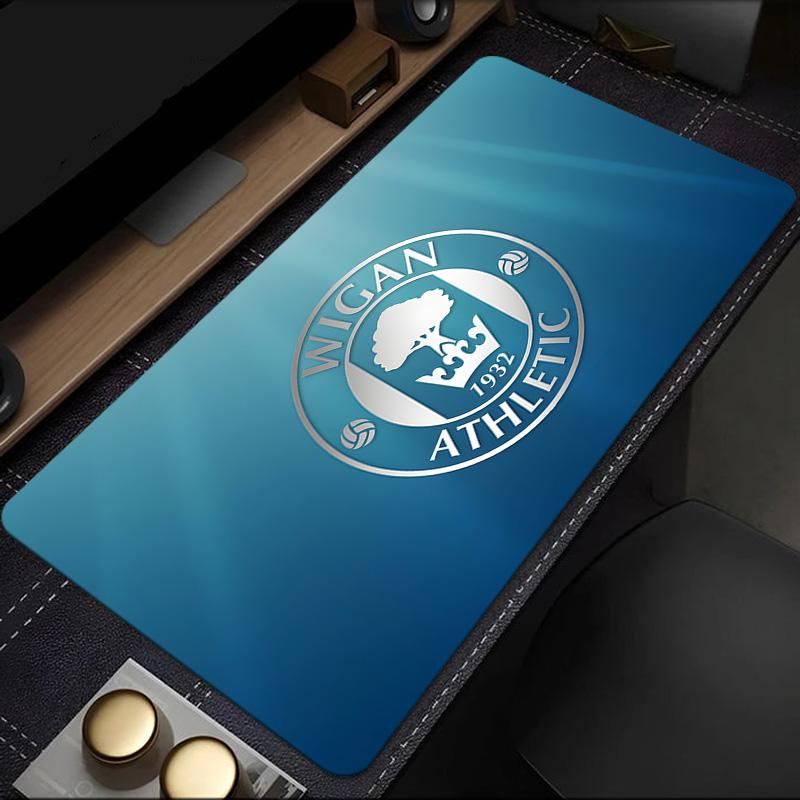 Wigan Crest Mouse Pad, Rubber Base, Mouse Pad for Gamers and Office Use, Gaming Desk , Easy To Clean Mat Christmas fan gifts